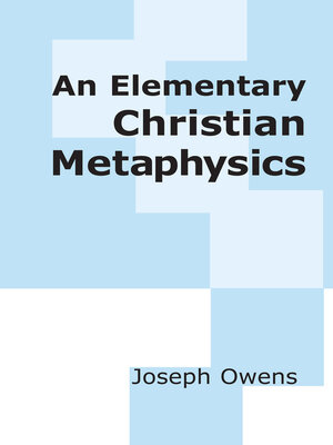 cover image of An Elementary Christian Metaphysics